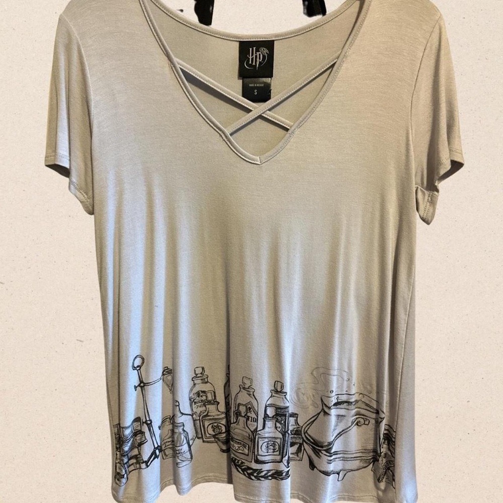 Harry Potter foil print potions top